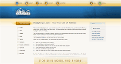 Desktop Screenshot of hobbyhelper.com